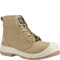 Beige - Front - Safety Jogger Mens ECODESERT S1P Mid Cut Safety Boots