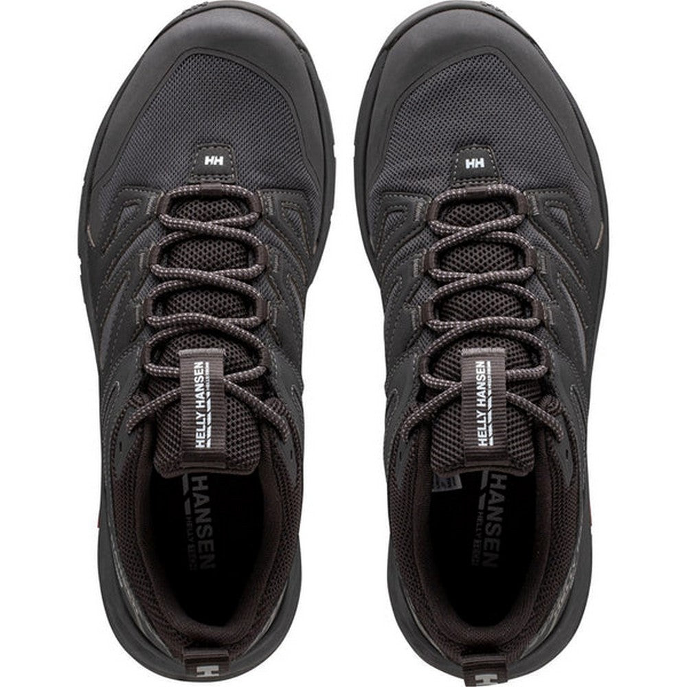 Black-Red - Close up - Helly Hansen Mens Stalheim Hiking Shoes
