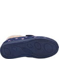 Navy - Back - Fleet & Foster Womens-Ladies Tunnis Slippers