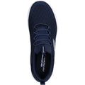 Navy - Side - Skechers Womens-Ladies Dynamight 2.0 - Real Smooth Trainers
