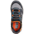 Charcoal-Orange - Side - Skechers Boys Hypno-Flash 2.0 - Odelux Trainers