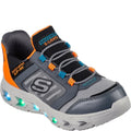 Charcoal-Orange - Front - Skechers Boys Hypno-Flash 2.0 - Odelux Trainers
