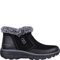 Black - Lifestyle - Skechers Womens-Ladies Easy Going Warm Escape Suede Ankle Boots