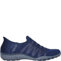Navy - Lifestyle - Skechers Womens-Ladies Breathe Easy Roll With Me Casual Shoes