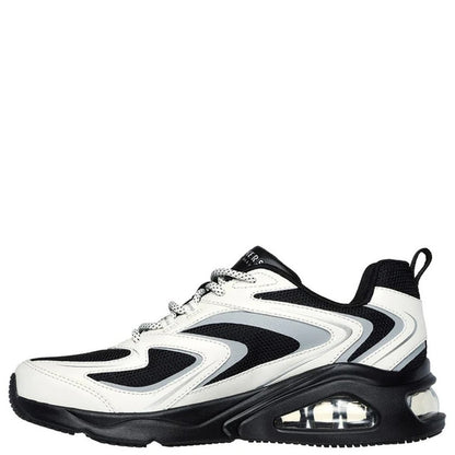 Black-White - Pack Shot - Skechers Womens-Ladies Tres-Air Uno - Street Fl-Air Trainers
