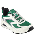 White-Green - Front - Skechers Womens-Ladies Tres-Air Uno - Street Fl-Air Trainers