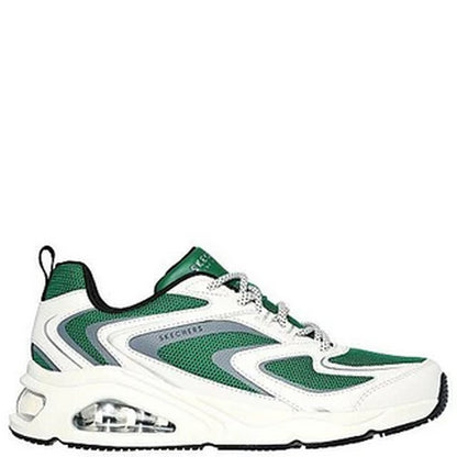 White-Green - Lifestyle - Skechers Womens-Ladies Tres-Air Uno - Street Fl-Air Trainers