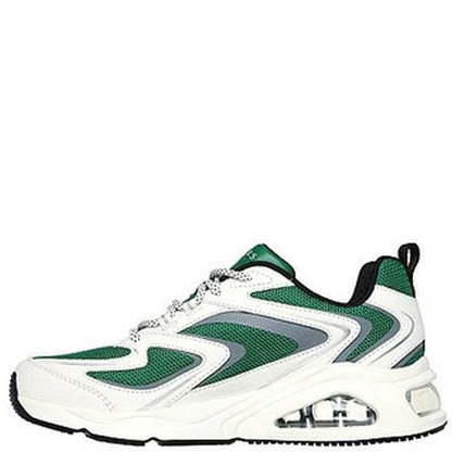 White-Green - Pack Shot - Skechers Womens-Ladies Tres-Air Uno - Street Fl-Air Trainers