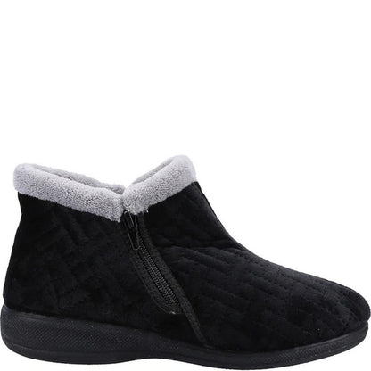 Black - Side - Fleet & Foster Womens-Ladies Perendale Boots