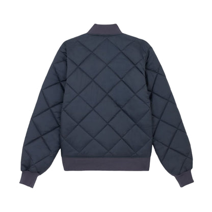 Dark Navy - Back - Dickies Workwear Mens Diamond Nylon Quilted Jacket