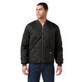 Black - Front - Dickies Workwear Mens Diamond Nylon Quilted Jacket