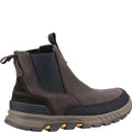 Brown - Back - Amblers Mens AS263 Dealer Grit Crazy Horse Leather Safety Boots