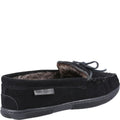 Black - Back - Hush Puppies Mens Ace Suede Slippers