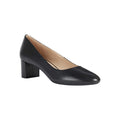 Black - Front - Geox Womens-Ladies D Pheby 50 B Leather Court Shoes