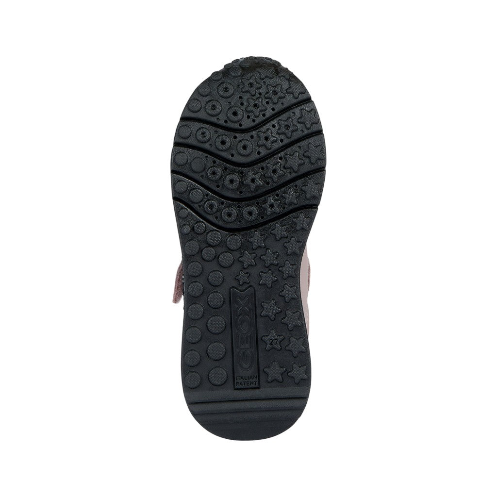 Antique Rose-Black - Lifestyle - Geox Girls Fastics Trainers