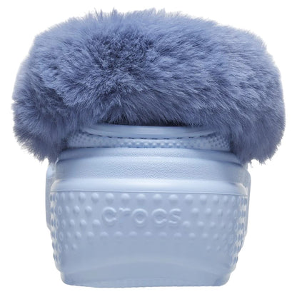 Blue Calcite - Back - Crocs Womens-Ladies Stomp Lined Clogs
