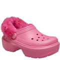 Hyper Pink - Front - Crocs Womens-Ladies Stomp Lined Clogs