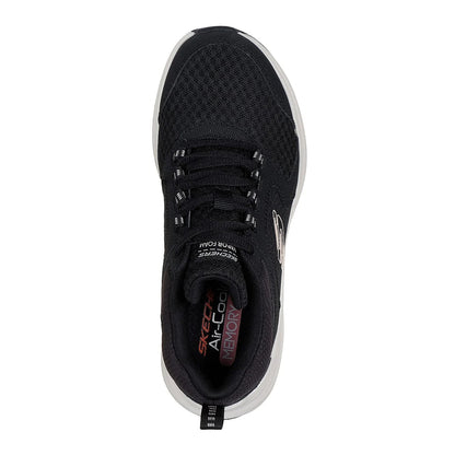 Black-Pink - Lifestyle - Skechers Womens-Ladies Vapor Foam Trainers