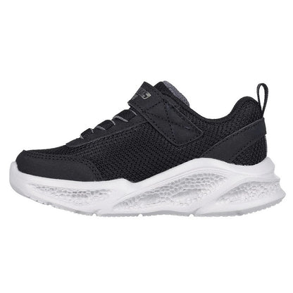 Black-Grey - Back - Skechers Boys S-Lights Meteor-Lights Trainers