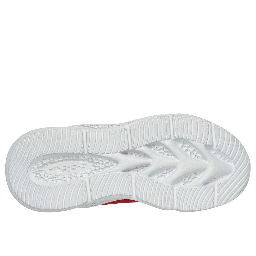 Red-Black - Side - Skechers Boys S-Lights Meteor-Lights Trainers