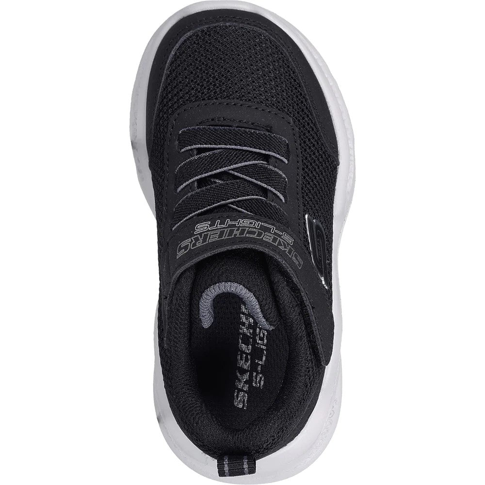 Black-Grey - Lifestyle - Skechers Boys S-Lights Meteor-Lights Trainers