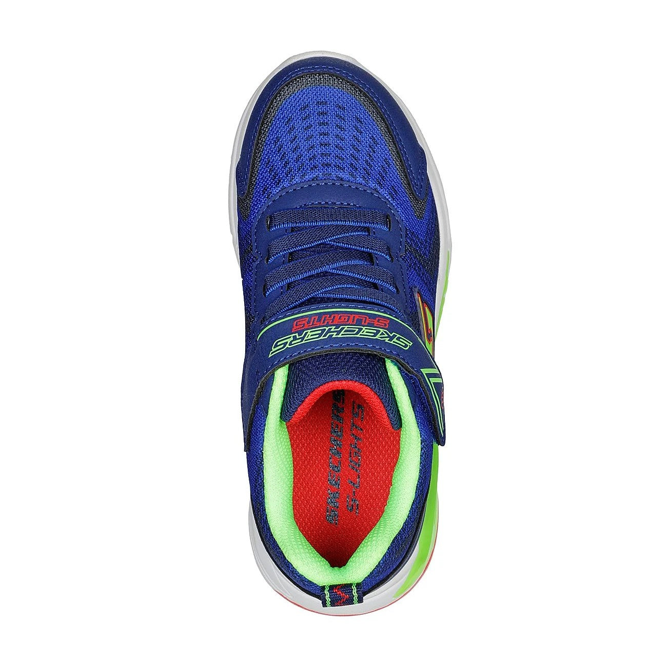 Navy-Lime - Pack Shot - Skechers Boys S Lights Tri-Namics Shoes