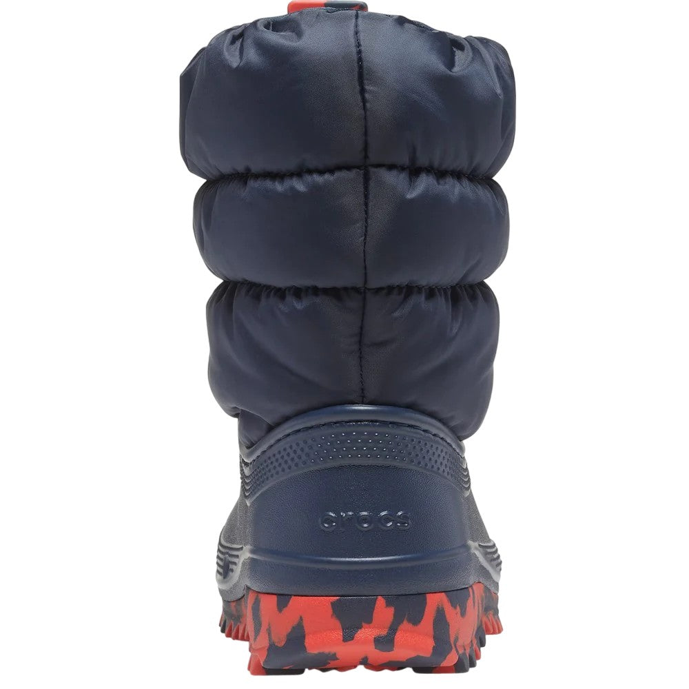 Navy - Back - Crocs Childrens-Kids Classic Neo Puff Boots