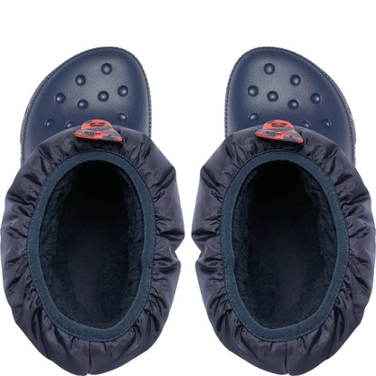 Navy - Lifestyle - Crocs Childrens-Kids Classic Neo Puff Boots