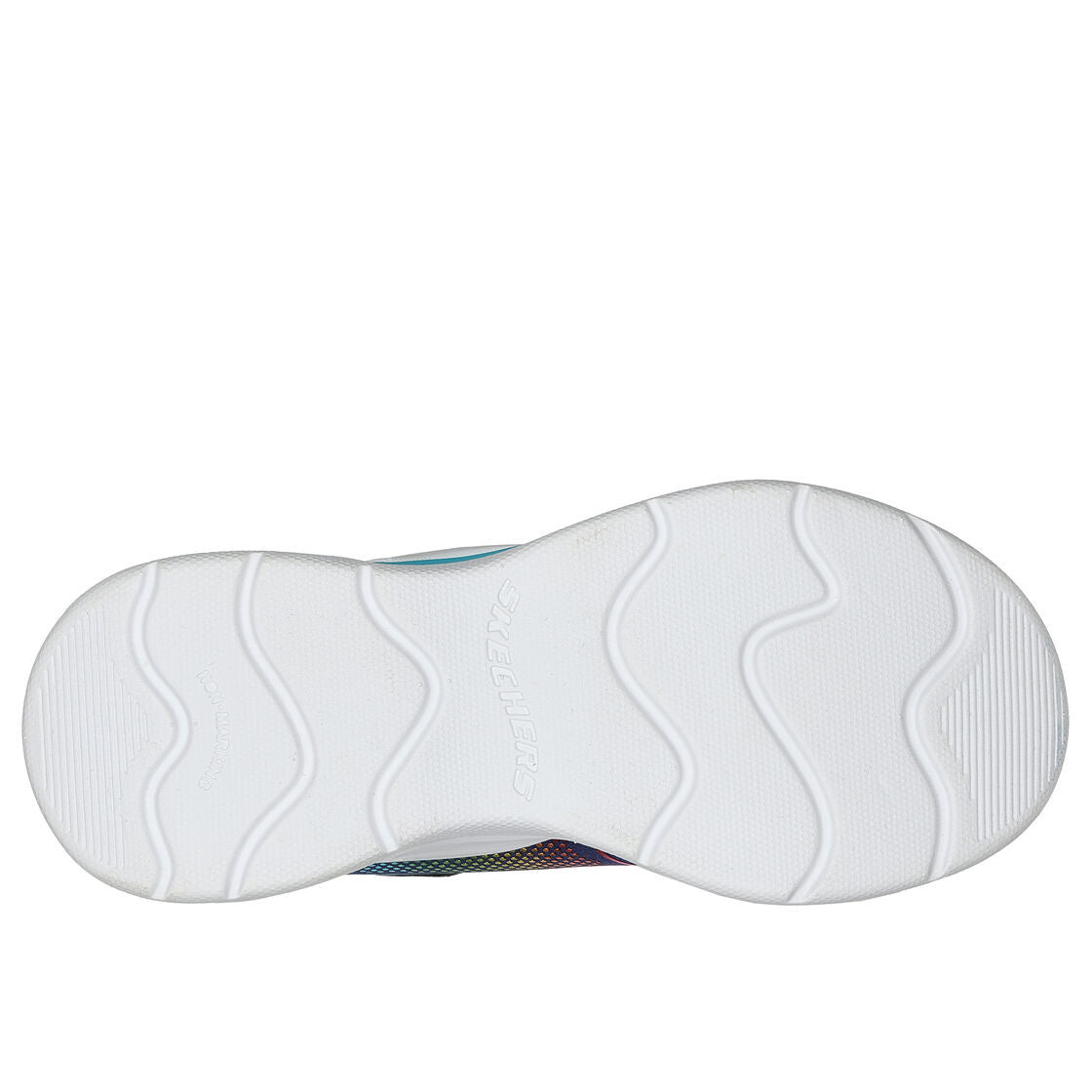 Navy - Lifestyle - Skechers Girls S Lights Wavy Beams Trainers
