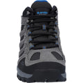 Charcoal-Nautical Blue - Close up - Hi-Tec Mens Torca Mid Cut Walking Boots