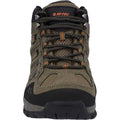 Dark Taupe-Desert - Close up - Hi-Tec Mens Torca Mid Cut Walking Boots