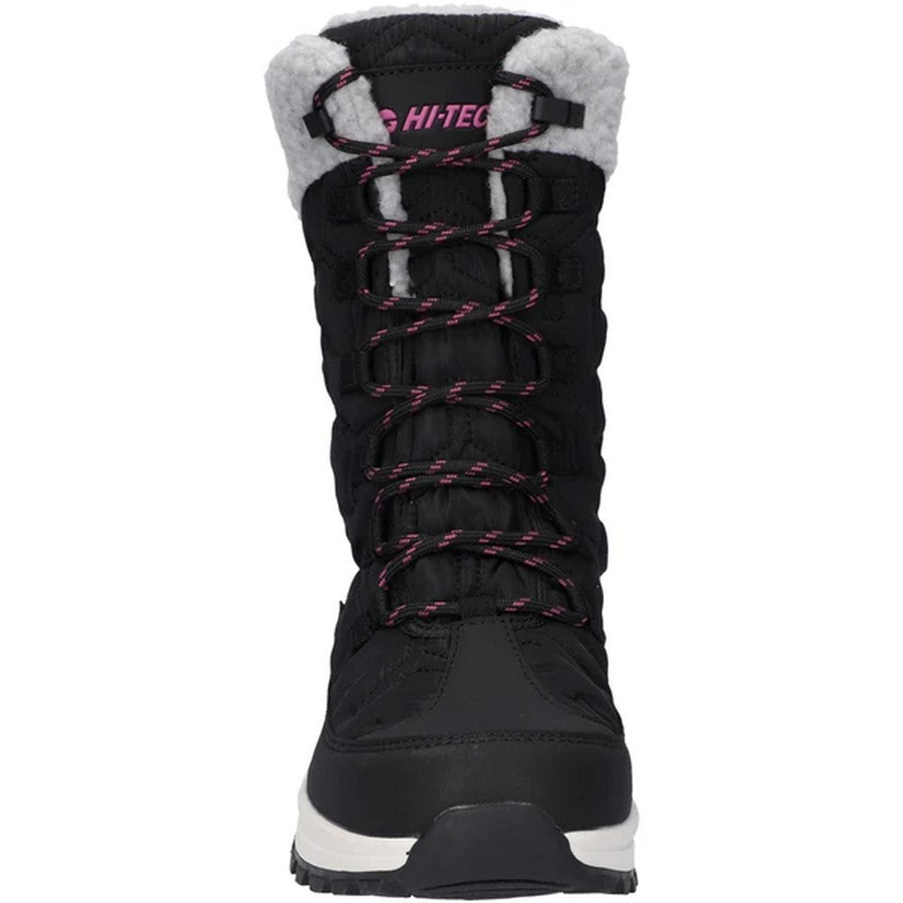 Jet Black-Festival Fuchsia - Pack Shot - Hi-Tec Womens-Ladies Sophia Walking Boots