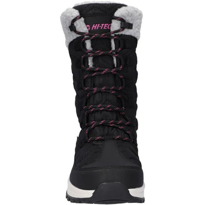 Jet Black-Festival Fuchsia - Pack Shot - Hi-Tec Womens-Ladies Sophia Walking Boots