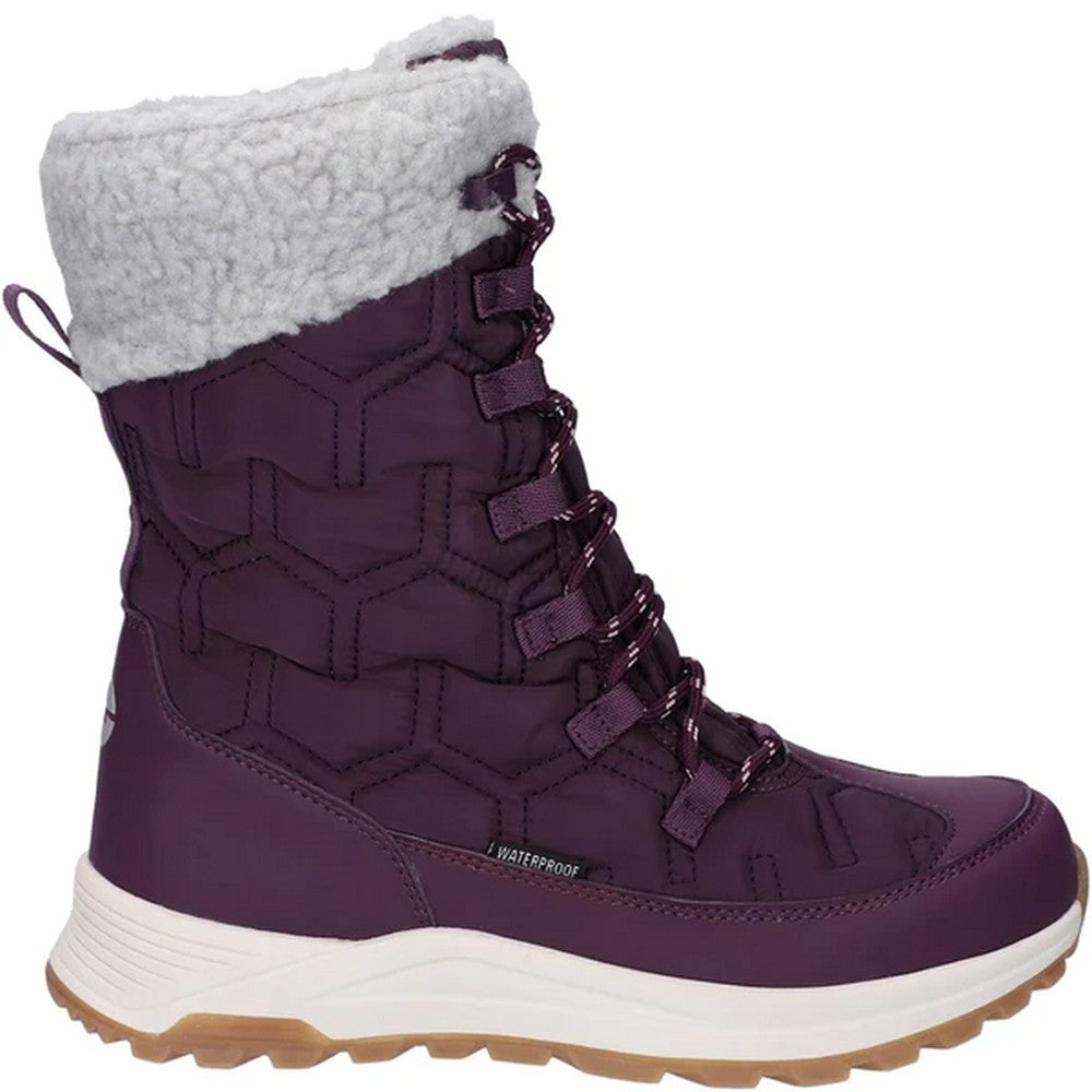 Italian Plum-Sepia Rose - Side - Hi-Tec Womens-Ladies Sophia Walking Boots