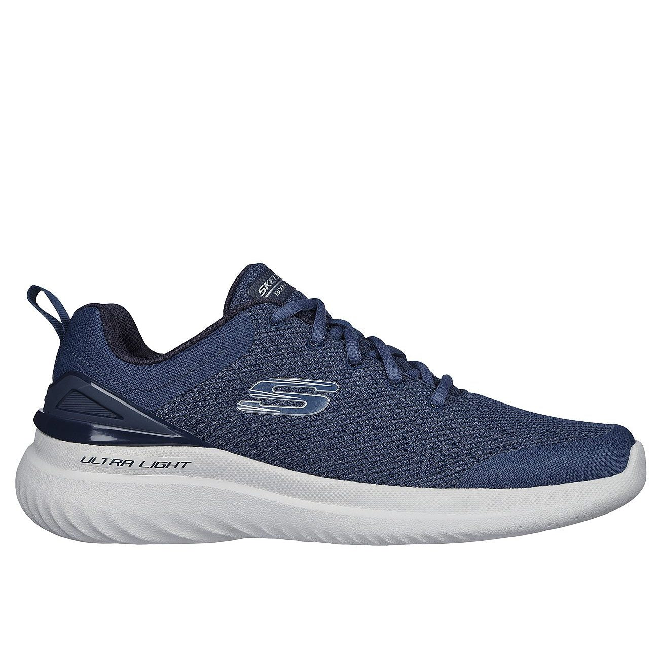 Navy - Back - Skechers Mens Bounder 2.0  Anako Trainers