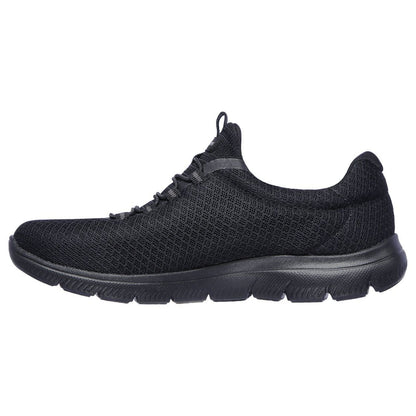 Black - Side - Skechers Womens-Ladies Summits Trainers
