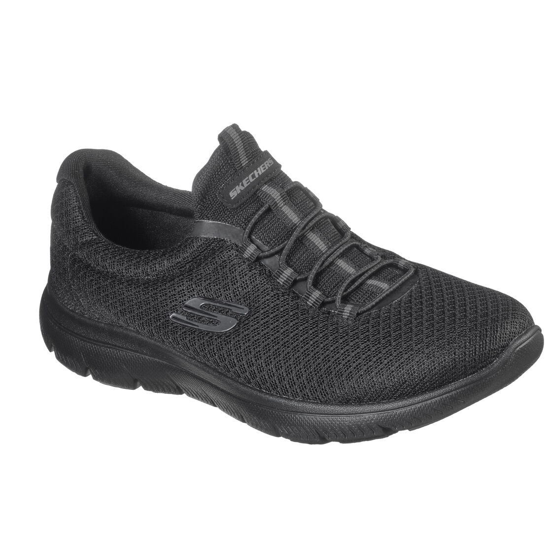 Black - Front - Skechers Womens-Ladies Summits Trainers
