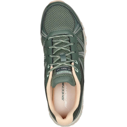 Olive - Lifestyle - Skechers Womens-Ladies Hillcrest Ridge Leather Trainers