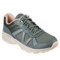 Olive - Front - Skechers Womens-Ladies Hillcrest Ridge Leather Trainers
