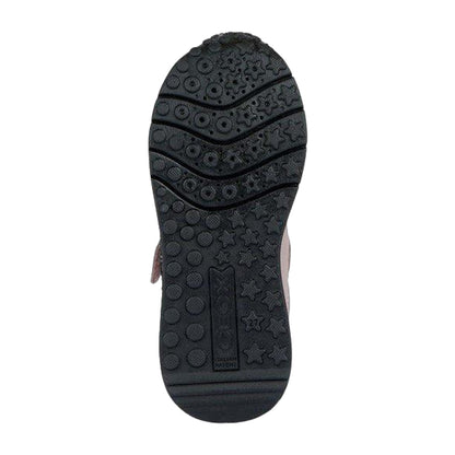 Antique Rose-Black - Pack Shot - Geox Girls Fastics Trainers