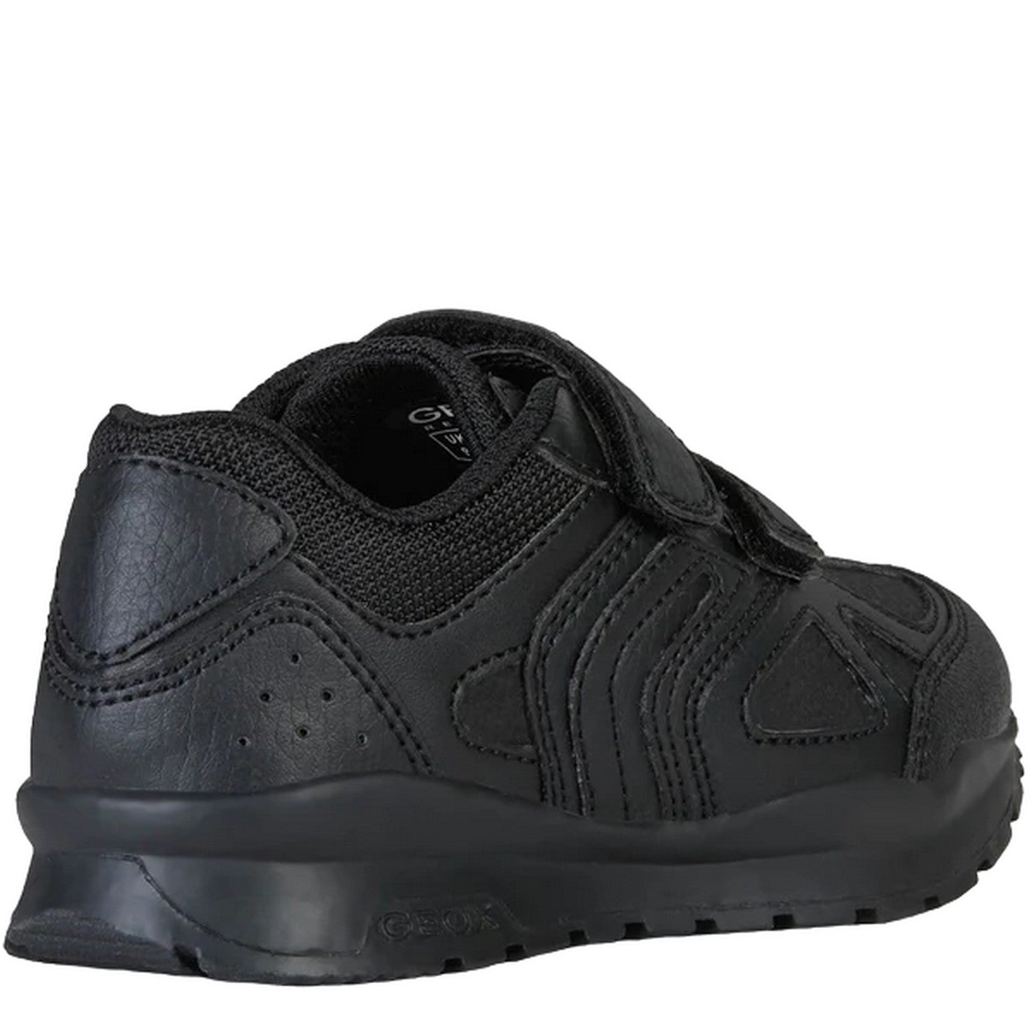 Black - Back - Geox Boys Pavel School Shoes