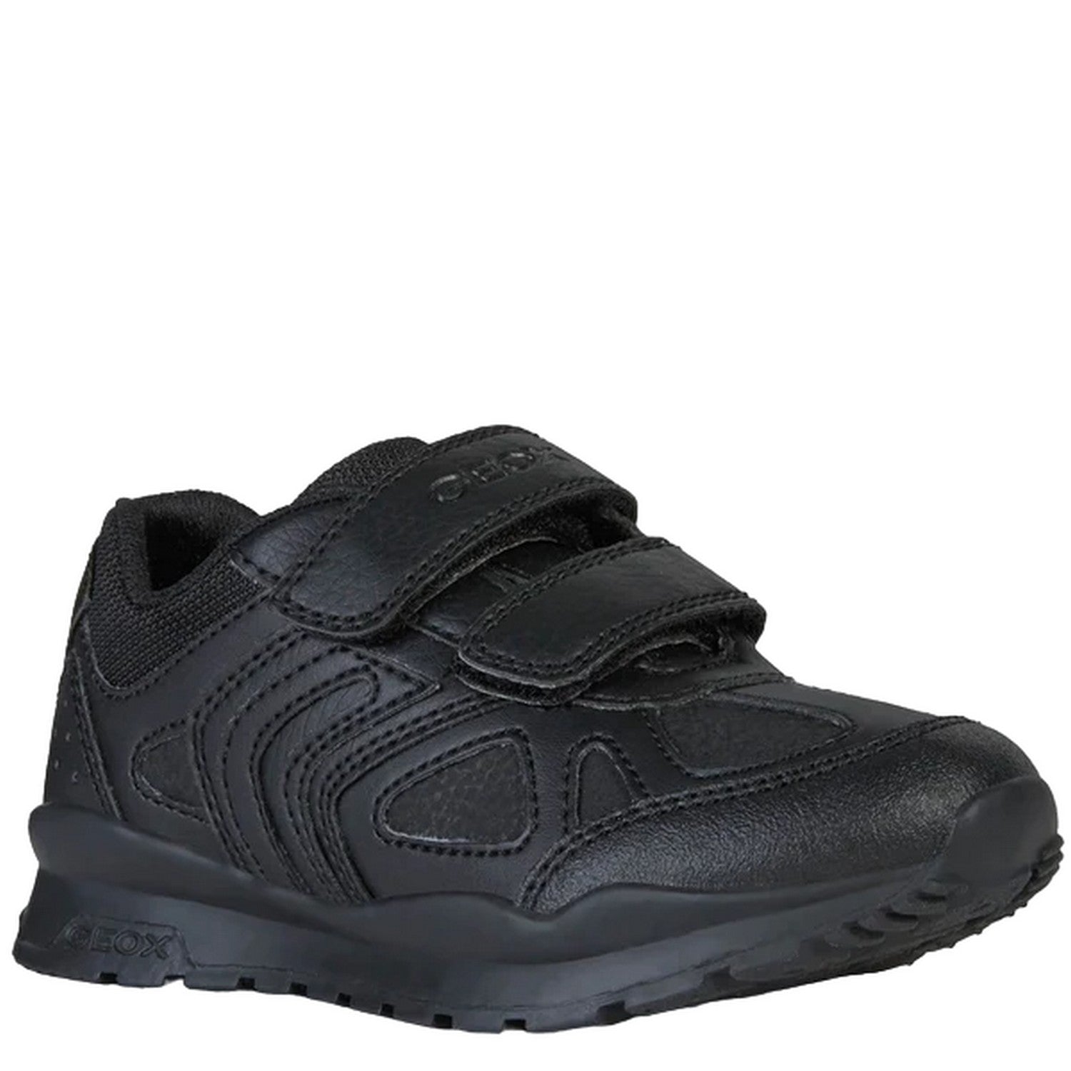 Black - Front - Geox Boys Pavel School Shoes