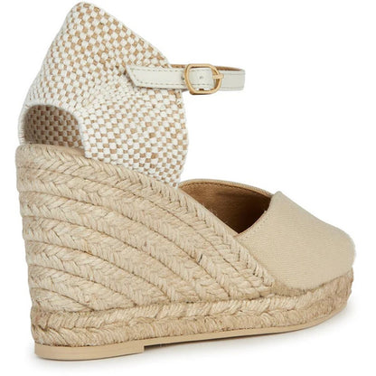 Light Sand - Back - Geox Womens-Ladies Gelsa Sandals