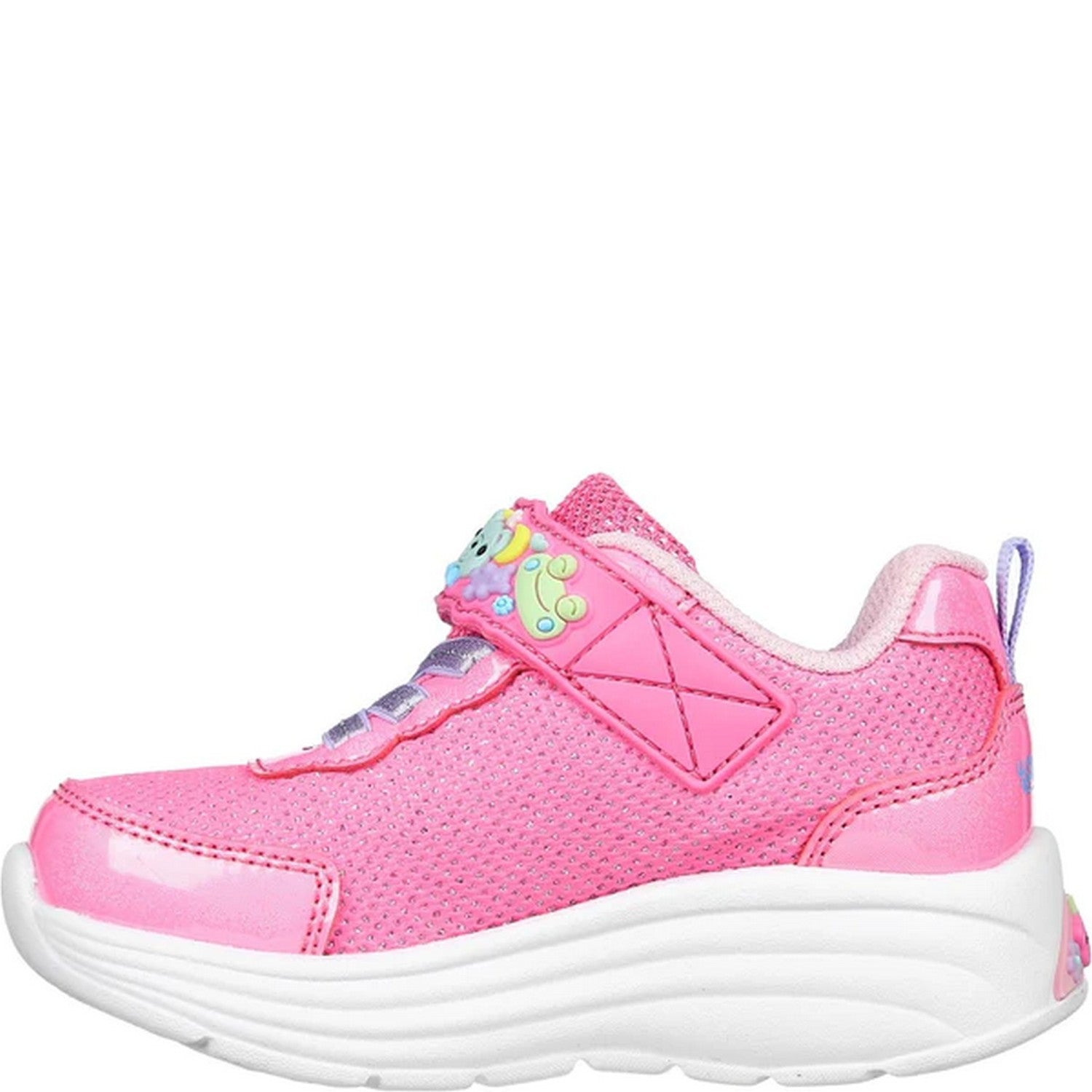 Pink-Multicoloured - Back - Skechers Girls My Dreamers Trainers