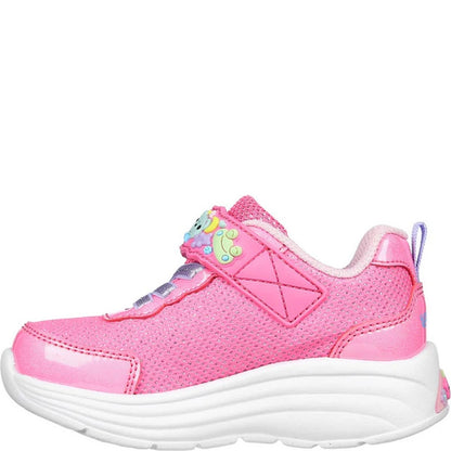 Pink-Multicoloured - Back - Skechers Girls My Dreamers Trainers