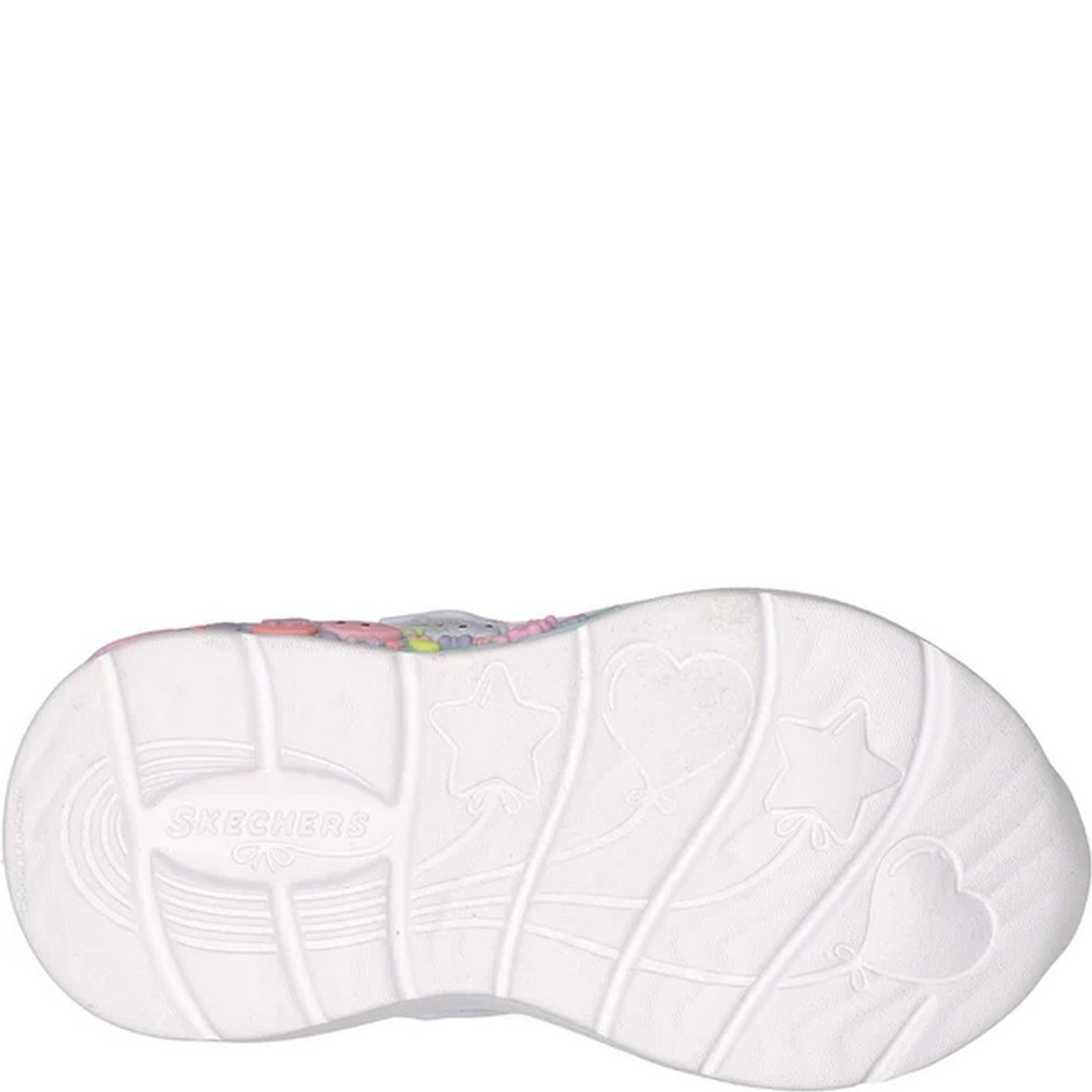 Silver-Multicoloured - Pack Shot - Skechers Girls My Dreamers Trainers