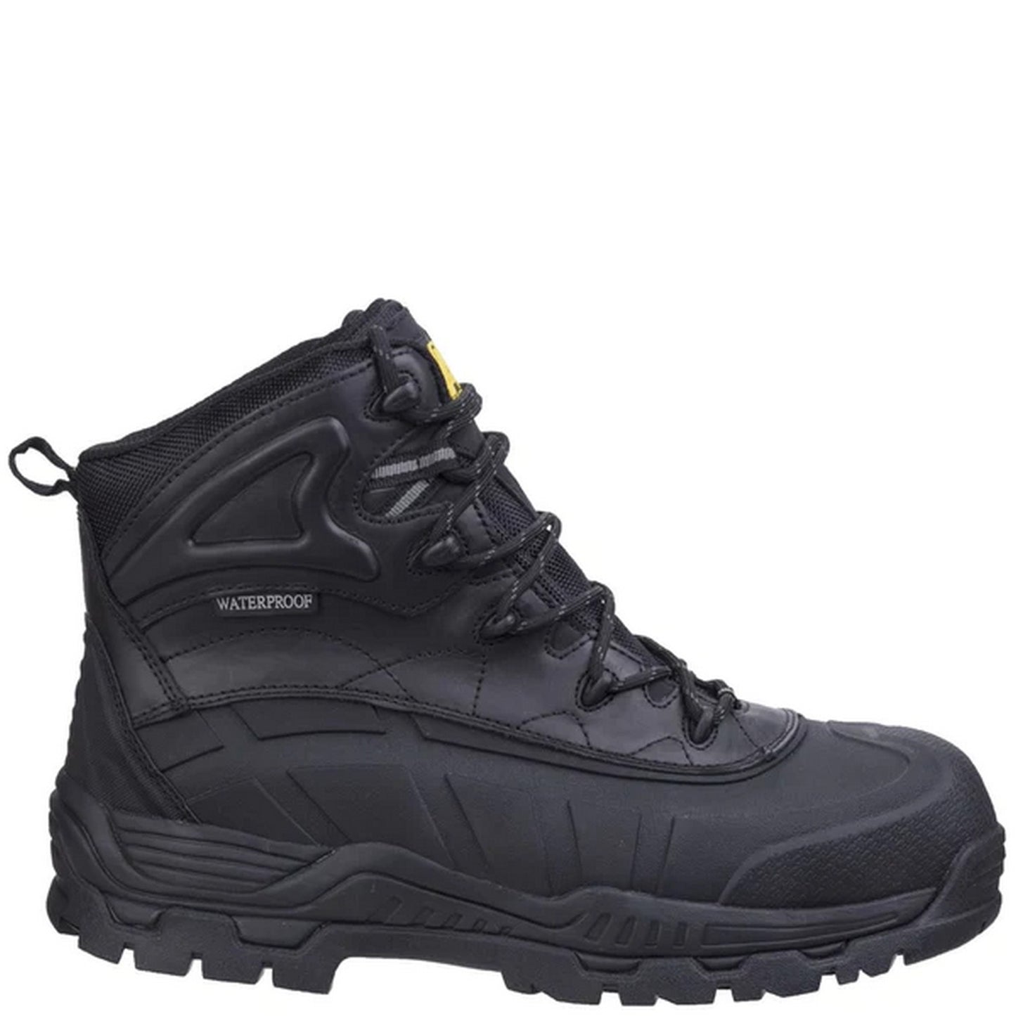 Black - Lifestyle - Amblers Unisex Adult FS430 Hybrid Leather Non Metal Safety Boots