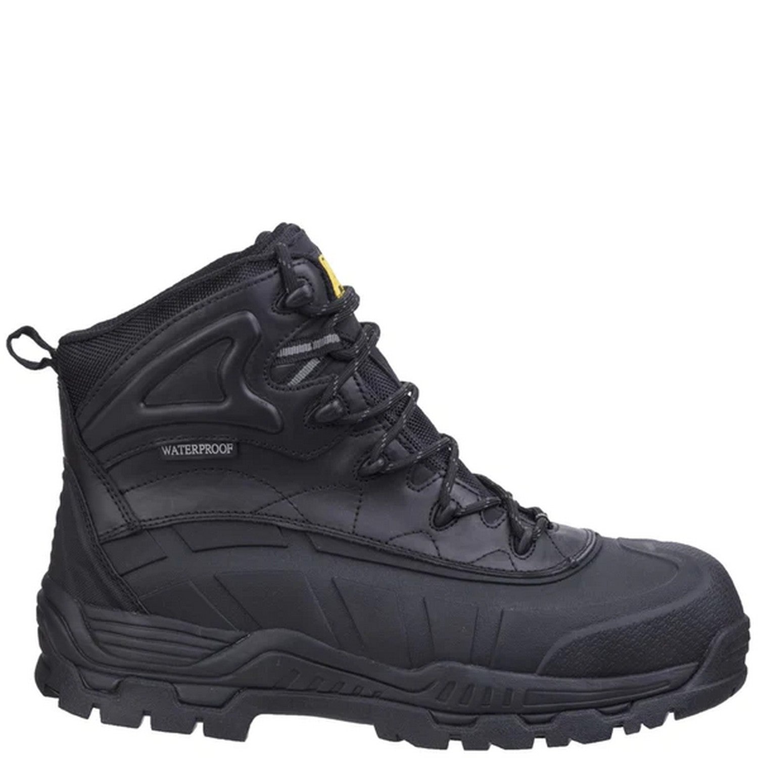 Black - Lifestyle - Amblers Unisex Adult FS430 Hybrid Leather Non Metal Safety Boots