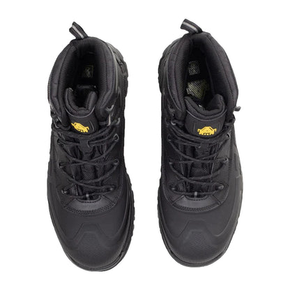 Black - Pack Shot - Amblers Unisex Adult FS430 Hybrid Leather Non Metal Safety Boots