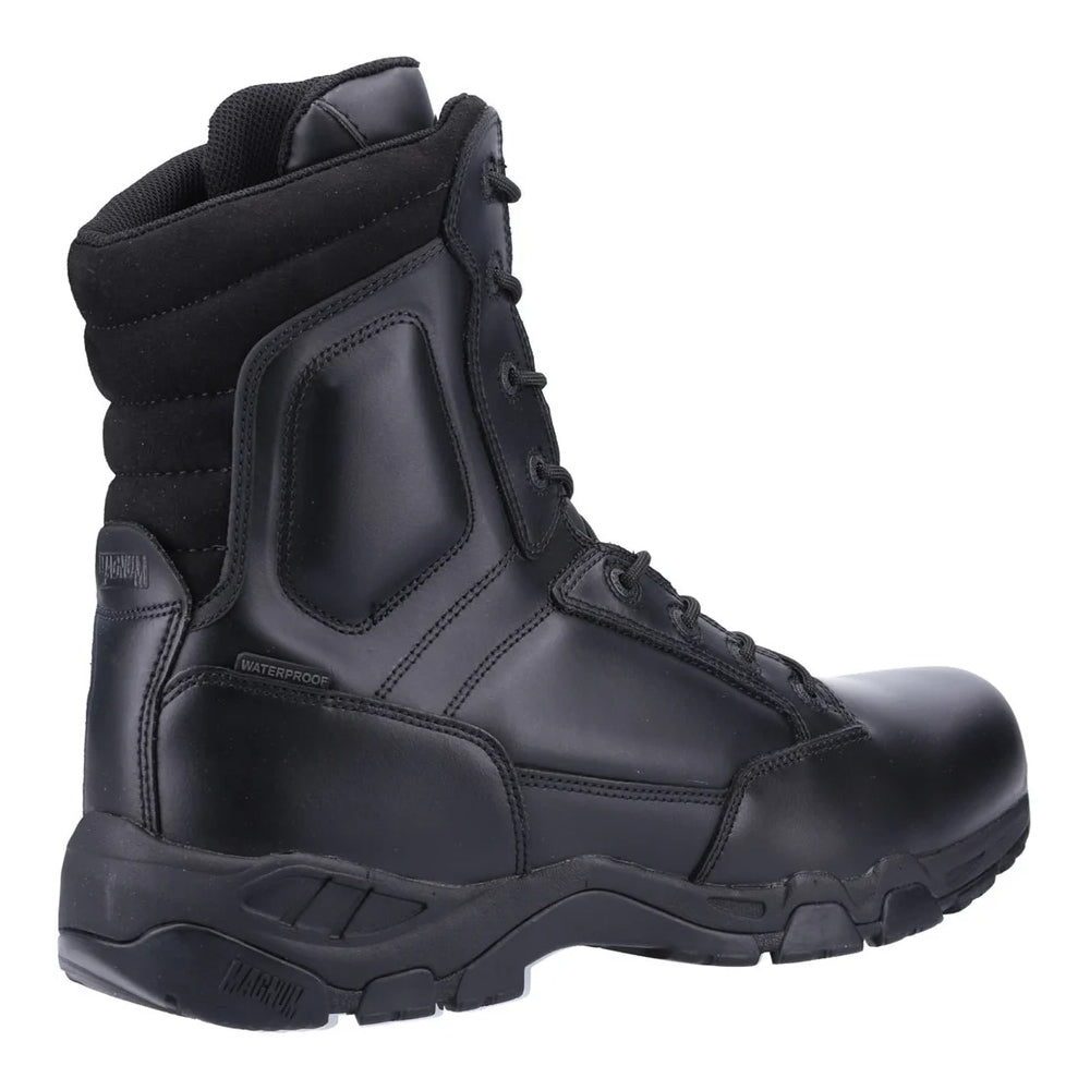 Black - Back - Magnum Unisex Adult Viper Pro 8.0 Plus Leather Waterproof Uniform Boots